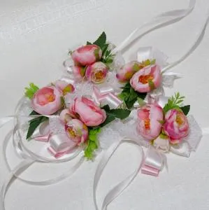Шаферски гривни с божури, модел G054
